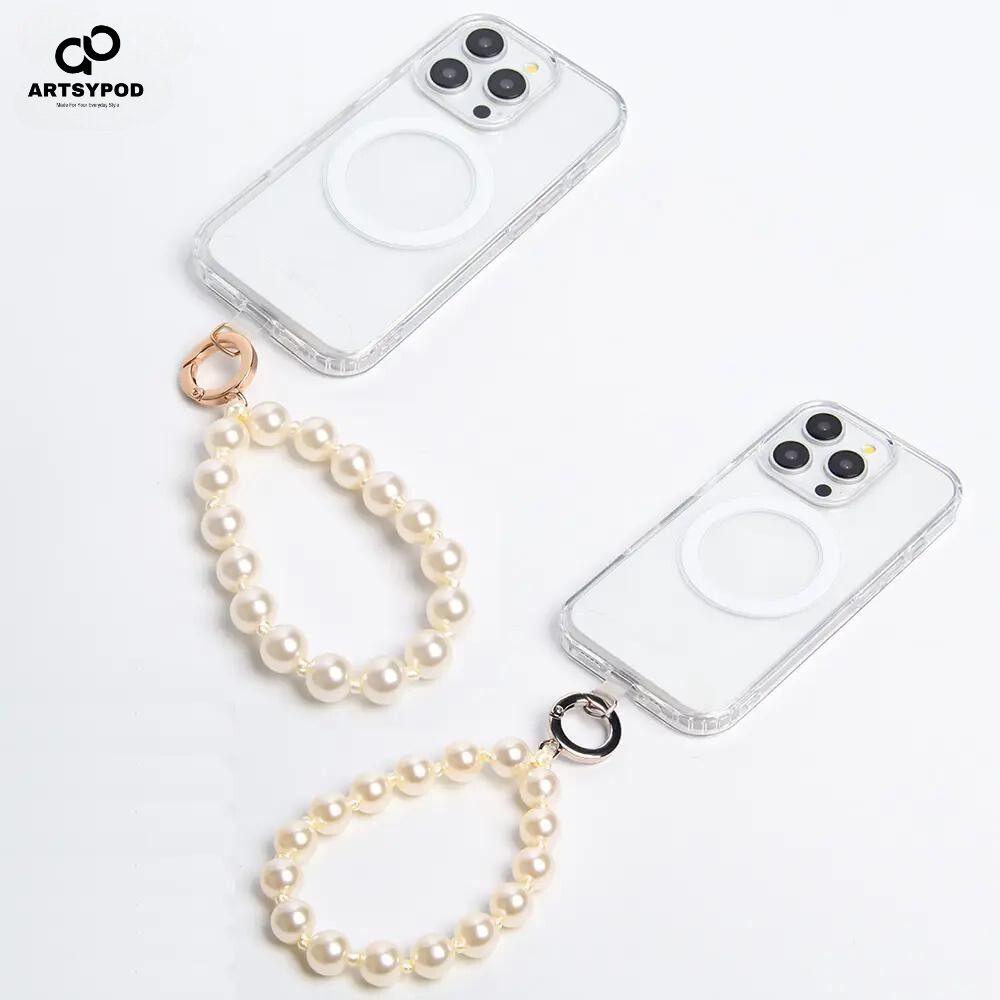 Elegant Crystal Beaded Phone Charm