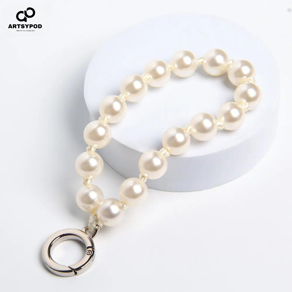 Elegant Crystal Beaded Phone Charm