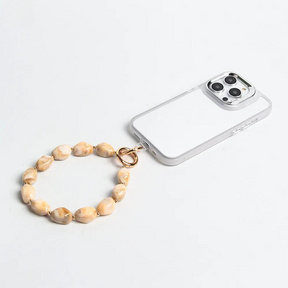 Natural Stone Acrylic Bead Phone Charm