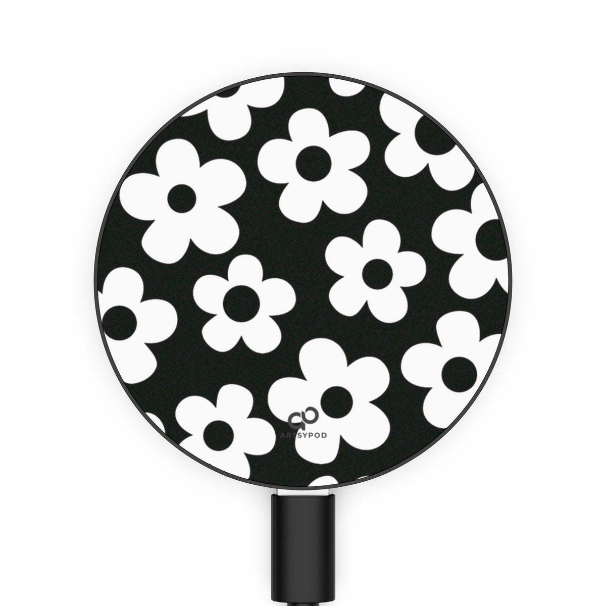 Black Floral | Wireless Charger