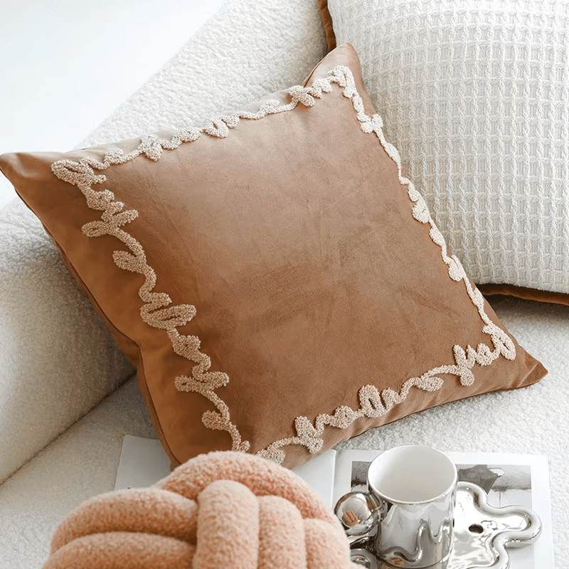 Embroidered Decorative Animal Cushion Cover