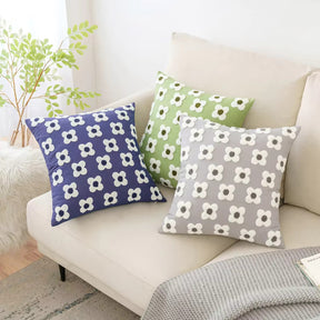 Embroidered Decorative Cushion Floral Cover