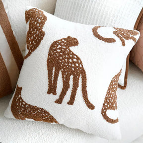 Embroidered Decorative Animal Cushion Cover