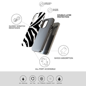 Stripy Zebra iPhone Case