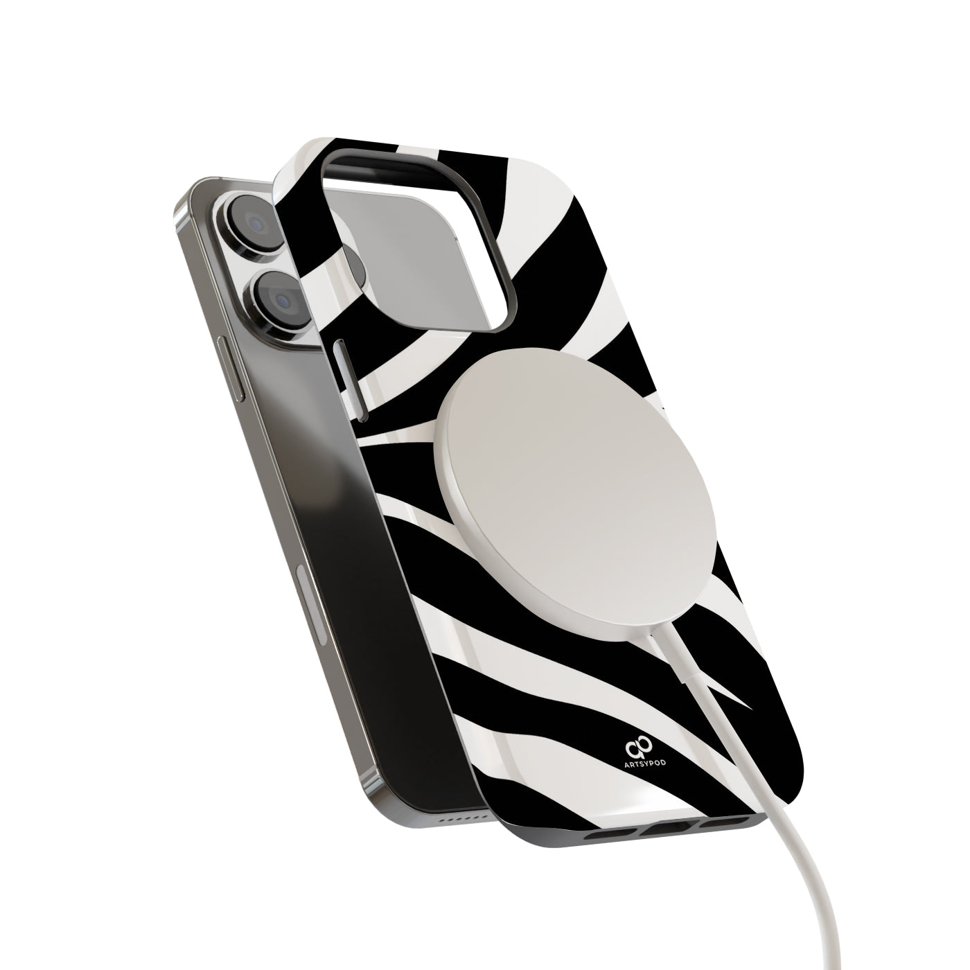 Stripy Zebra iPhone Case